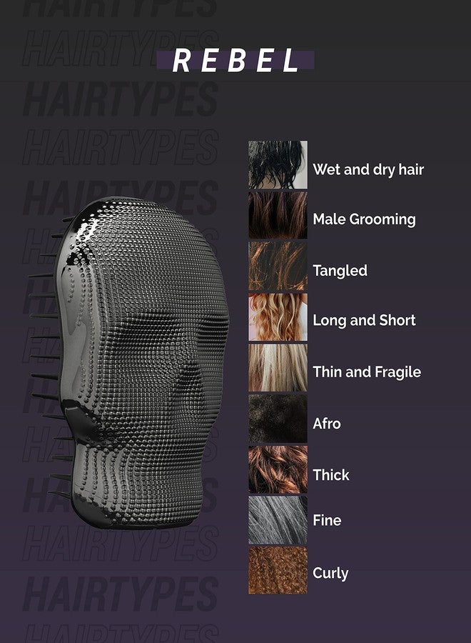 تانجل أنجيل فرشاة فك تشابك الشعر تانجل أنجل ريبيل، جمجمة بيضاء - Image 4