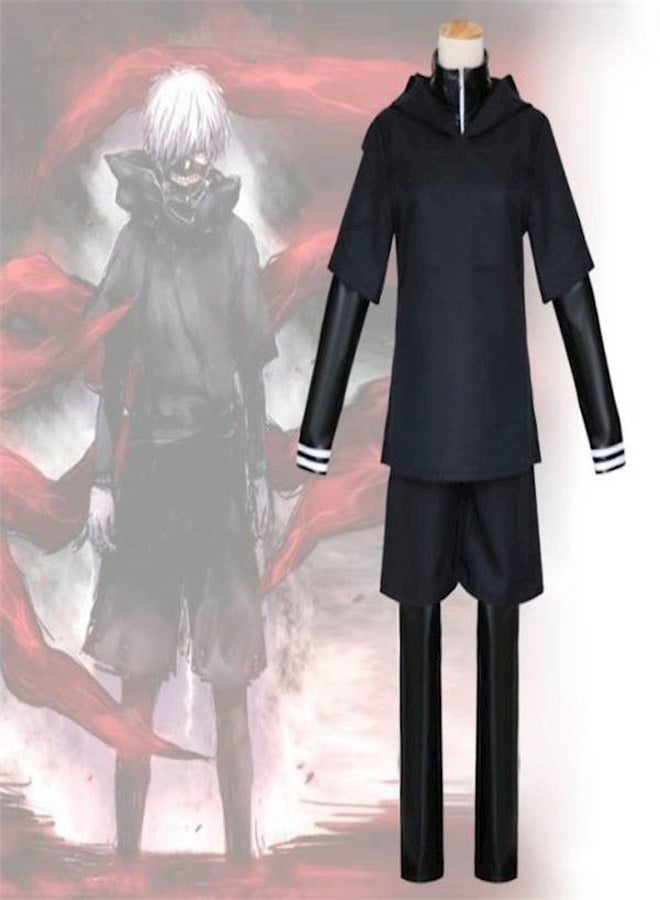 Kaneki Ken Female Cosplay Costume Full Set Battle Dress Skirt Custom - Image 2