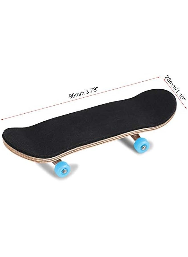 Combort 1Pc Finger Skateboards Fingerboards Sets, Maple Wooden+Alloy Fingerboard Finger Skateboards with Box Reduce Pressure Kids Gifts(Dark Blue)  - Image 2