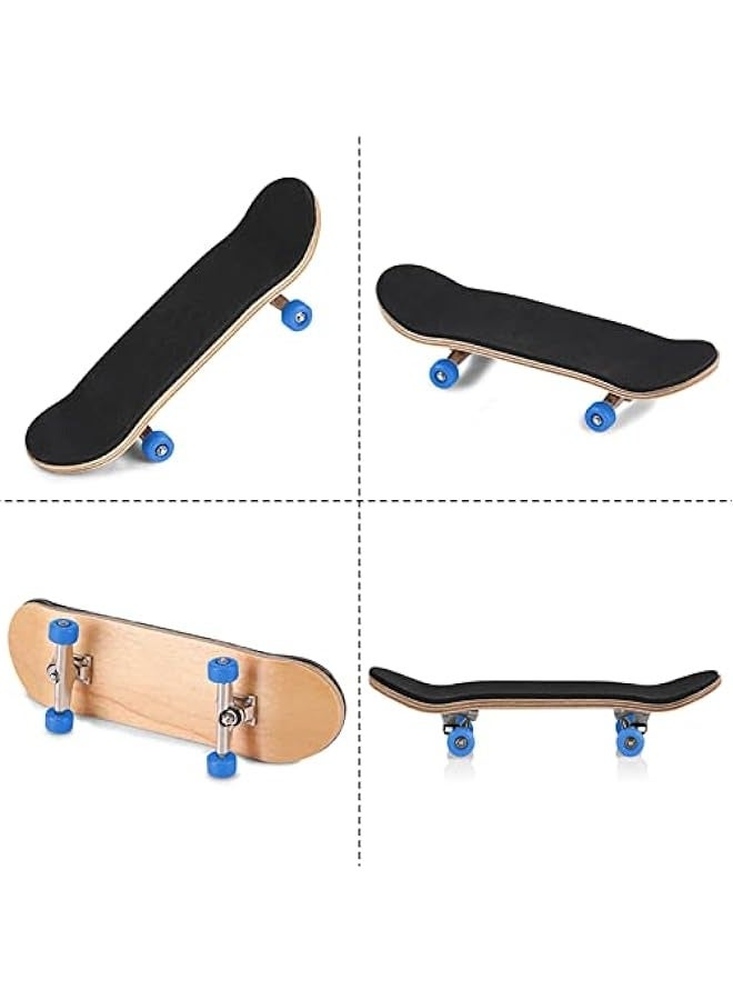 Combort 1Pc Finger Skateboards Fingerboards Sets, Maple Wooden+Alloy Fingerboard Finger Skateboards with Box Reduce Pressure Kids Gifts(Dark Blue)  - Image 4