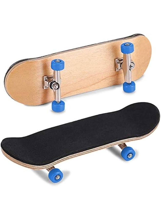 Combort 1Pc Finger Skateboards Fingerboards Sets, Maple Wooden+Alloy Fingerboard Finger Skateboards with Box Reduce Pressure Kids Gifts(Dark Blue)  - Image 5