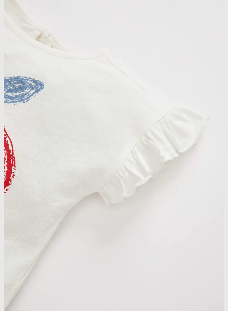 ديفاكتو Regular Fit Short Sleeve Apple Print Pyjama Set