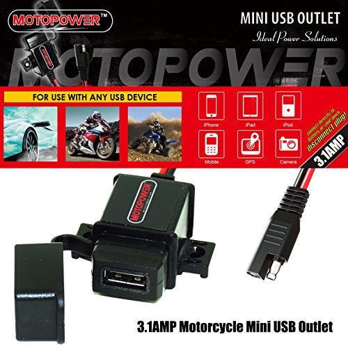 MOTOPOWER MP0609 3.1Amp Motorcycle USB Port SAE to USB Adapter - Image 5