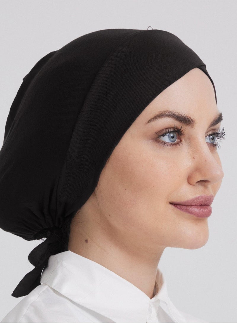 2PCS Muslim Turban Hat Inner Hijab Caps Islamic Underscarf Bonnet India Hats Female Headwrap Turbante Mujer  - Image 3