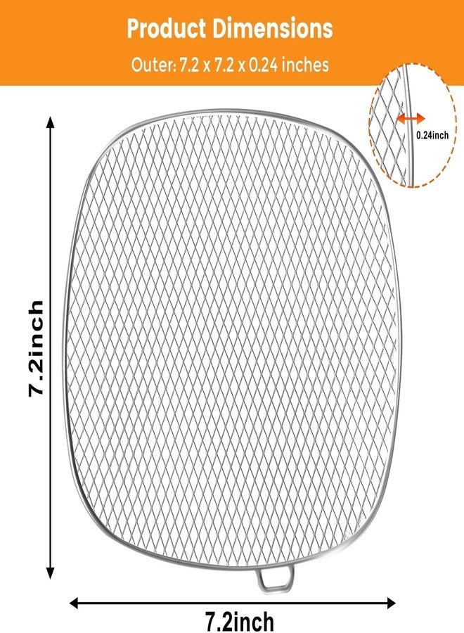 GWY Air Fryer Accessories for Philips, 7.2” Square Drip Pan for Philips HD9741 3QT Tray Rack Compatible with HD9641 HD9721, HD9730, Dishwasher Safe - Image 2