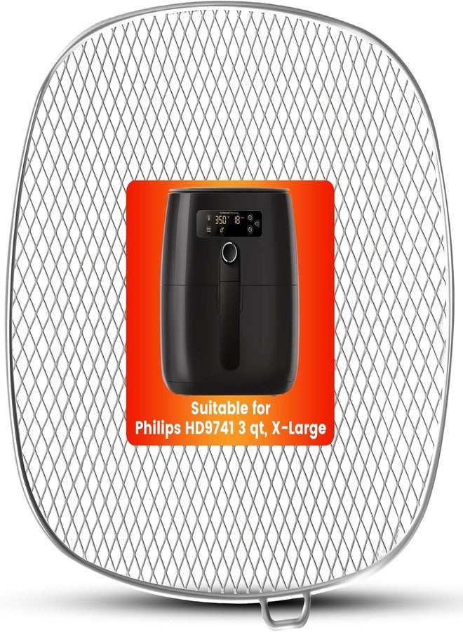 GWY Air Fryer Accessories for Philips, 7.2” Square Drip Pan for Philips HD9741 3QT Tray Rack Compatible with HD9641 HD9721, HD9730, Dishwasher Safe - Image 1