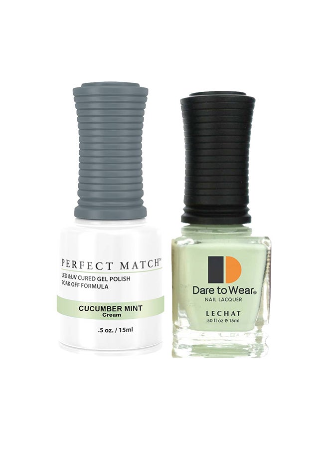 Lechat Soak Off Gel Nail Polish UV LED Gel Polish Cucumber Mint PMS227 - Image 1