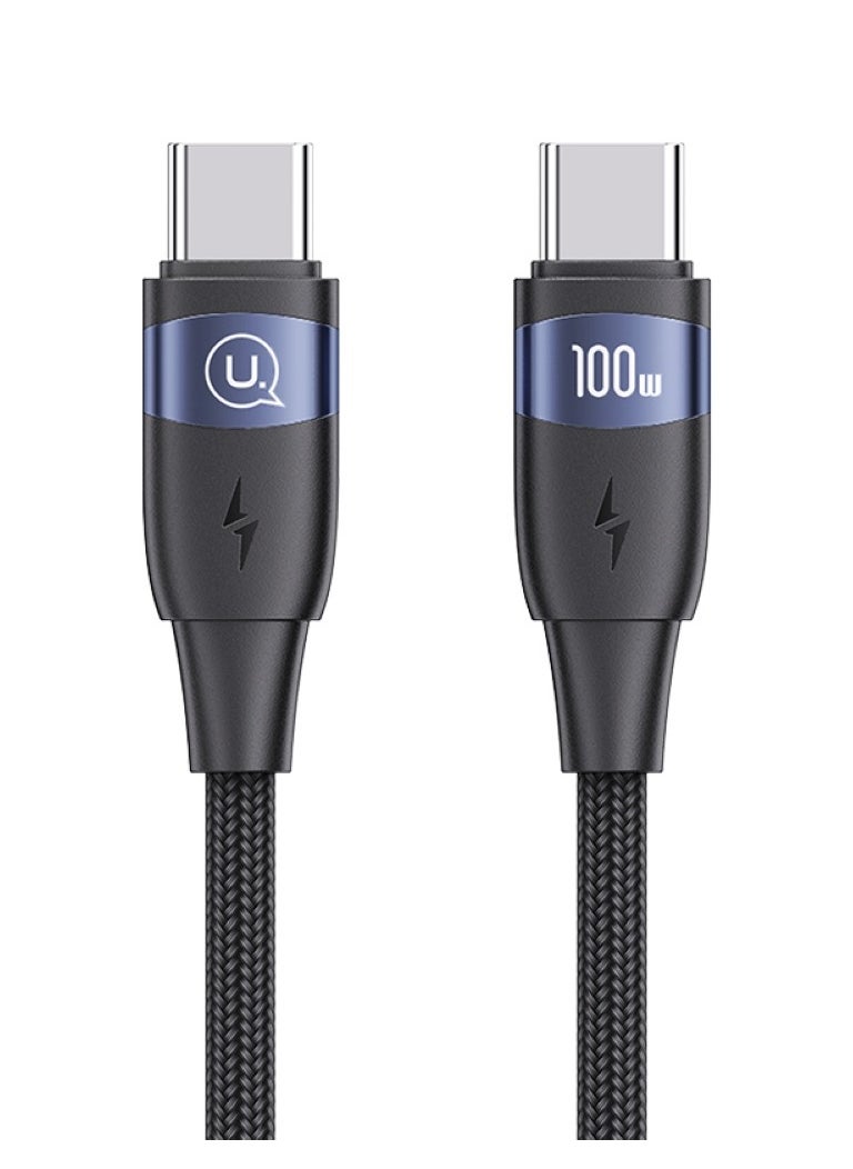 Usams - USB C Cable 1.2M,100W Power Delivery PD Fast charge Cable USB C to USB C for iPhone 16 Pro/16 Pro Max/16/16 Plus, iPad Pro/mini 6, MacBook Pro/Air, Samsung S24 Ultra, Huawei P60, etc - Image 1