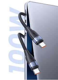 أوسامس كابل USB C 1.2 متر، 100 واط توصيل الطاقة PD كابل شحن سريع USB C إلى USB C لهاتف iPhone 16 Pro/16 Pro Max/16/16 Plus، iPad Pro/mini 6، MacBook Pro/Air، Samsung S24 Ultra، Huawei P60، إلخ  - Image 2