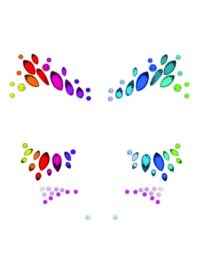Blinger Blinger Face Bling Mermaid, 2-Piece - Glam Up Your Face with Sparkly Face Gems and Jewels - Self-Adhesive, Easy Application - Perfect for Parties and Any Special Occasion - Image 2