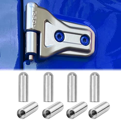 Bentolin for Jeep Door Hinge Pin Bolts Stainless Steel Door Pin Guides Compatible with 1997-2022 Jeep Wrangler JK JKU JL JLU TJ - 8 Pcs - Image 1