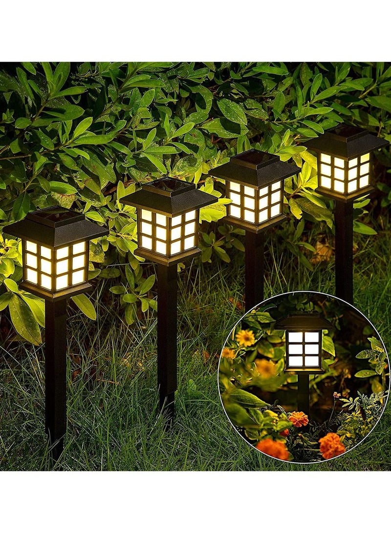 BLOOMING TIME 4 Pack Pathway Lights Outdoor, Waterproof Solar Lights for Garden, Landscape, Path, Yard, Patio, Driveway, Walkway  - Image 1