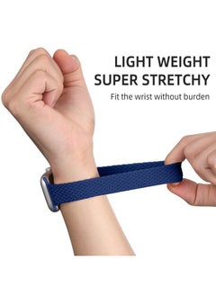 Lerobo 2 Pack Elastic Nylon Compatible with Apple Watch Band 44mm 45mm 42mm Series 3/ 49mm Women Men,Stretchy Braided Solo Loop Strap Accessories for iWatch Ultra Series 10 46mm/9/8/7/6/5/4/3/SE/2/1  - Image 3