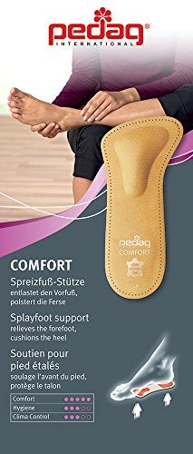 pedag Comfort Leather 3/4 Inserts for Whole Foot Support, Handmade in Germany, Men and Women's Dress Shoes, Flats, Ballet Flats, Sandals, Real Leather, Tan, 1 Pair, US M 11 / EU 44 - Image 2