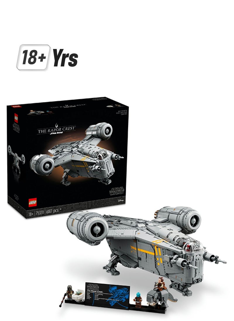 LEGO نجوم الحروب: سفينة الرازر كريست 75331 مجموعة البناء النهائية لجمعها للبالغين؛ سفينة فضائية مبنية من الطوب قابلة للتجميع؛ هدية ممتعة، هدية عيد ميلاد أو مفاجأة خاصة للمعجبين (6,186 قطعة)  - Image 1