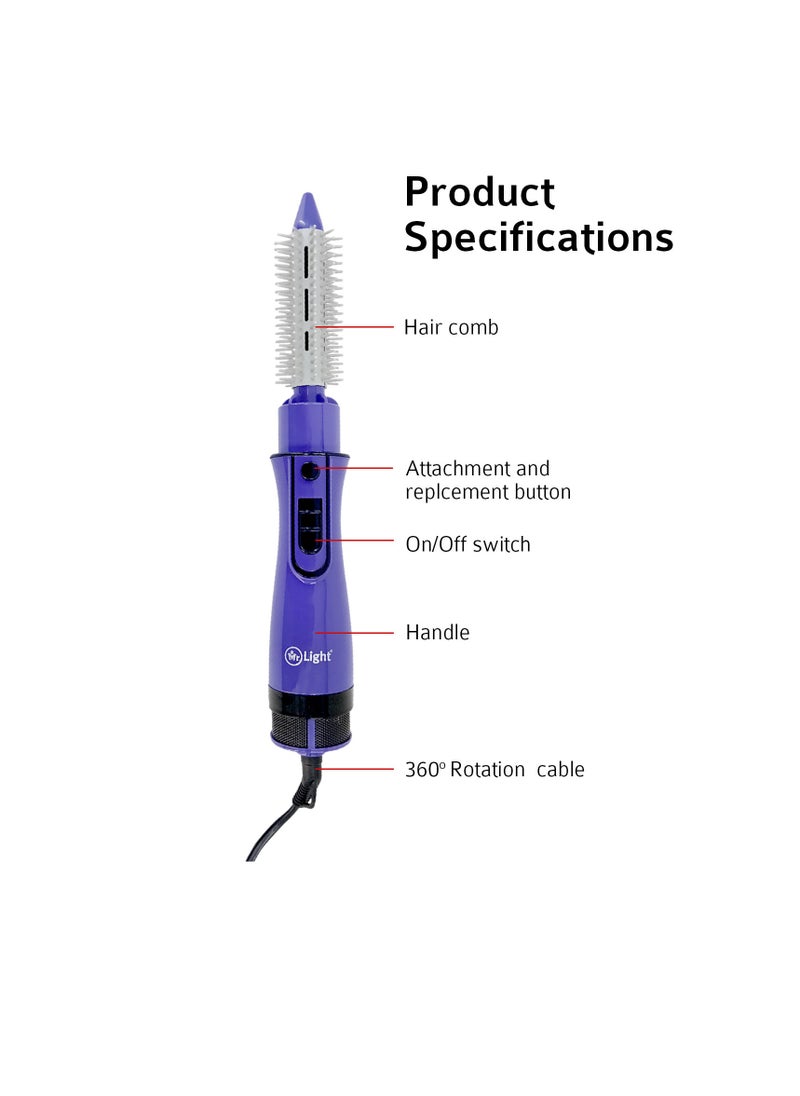 Mr. Light - 7 In One Multi Purpose Hair Styler With 360° Rotating Power Cord 1Speed With 3 Temperature Settings 800W - Image 1
