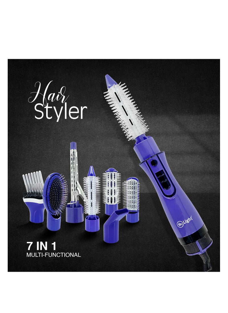 Mr. Light - 7 In One Multi Purpose Hair Styler With 360° Rotating Power Cord 1Speed With 3 Temperature Settings 800W - Image 1