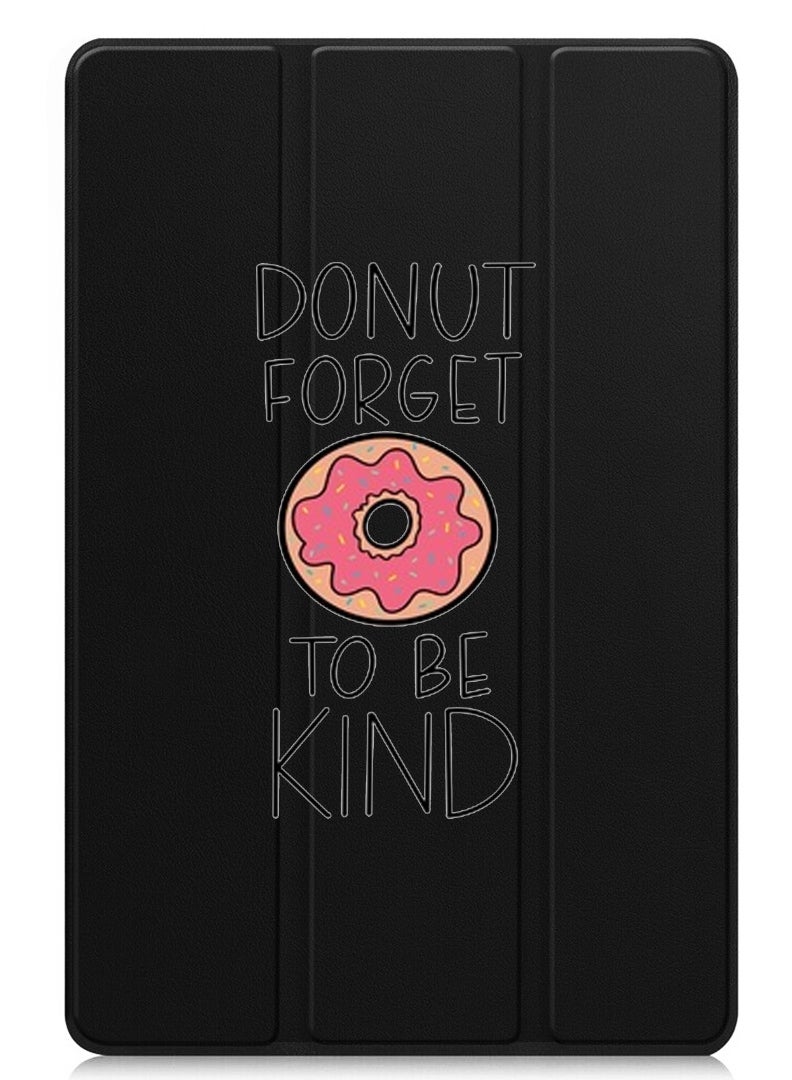 Theodor Protective Flip Case For Lenovo Tab M11 (2024) With Trifold Stand Auto Wake Sleep Shockproof Cover donut-forget-to-be-kind - Image 1