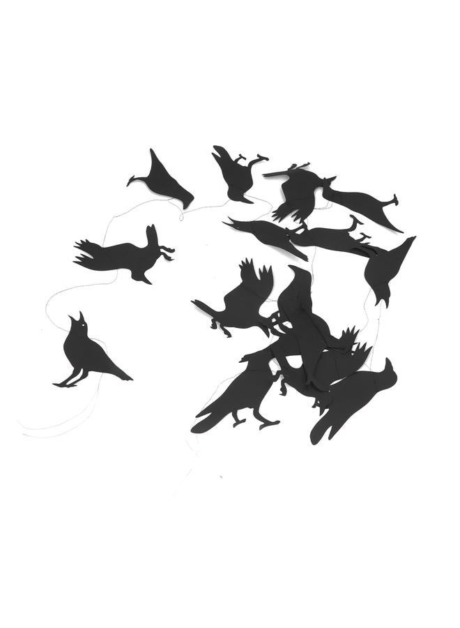 NIBEMINENT Halloween Crow String Lights 40 LED Lights 4.4yd Battery Powered Halloween String Lights for Parties  - Image 2