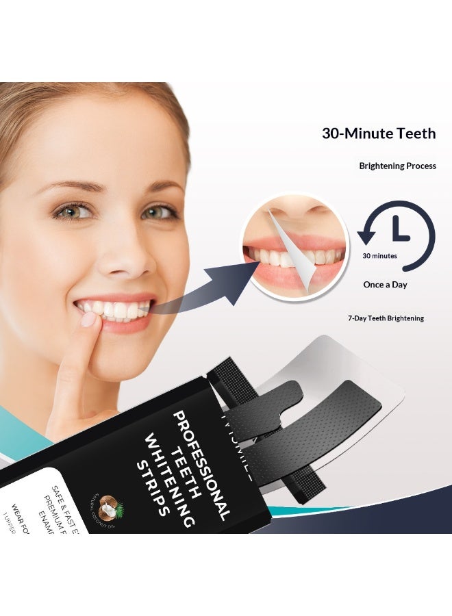 IVISMILE 28-Pack Activated Charcoal Teeth Whitening Kit, Specially Designed for Sensitive Teeth, Professional Whitening Effect, 28 Safe Whitening Patches, Deeply Removes Stains - Image 4