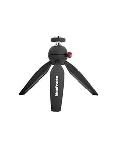 Manfrotto MTPIXIMII-B, PIXI Mini Tripod with Handgrip for Compact System Cameras, for DSLR, Mirrorless, Video, Made in Italy, Technopolymer and Aluminum, Black  - Image 1