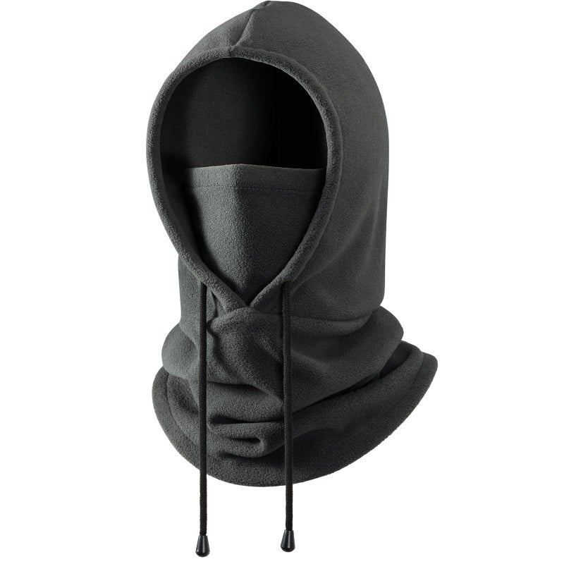 Bessteven Winter Balaclava Ski Face Mask: Men Women Windproof Warm Balaclava Hood Hat Thermal Face Cover Neck Head Warmer Polar Fleece Scarf for Cold Weather Running Hiking Commuting Driving Grey - Image 1