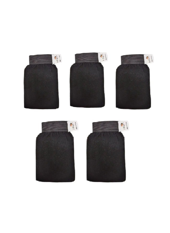 Hoopoe Moroccan bath gloves black VIP - Image 3
