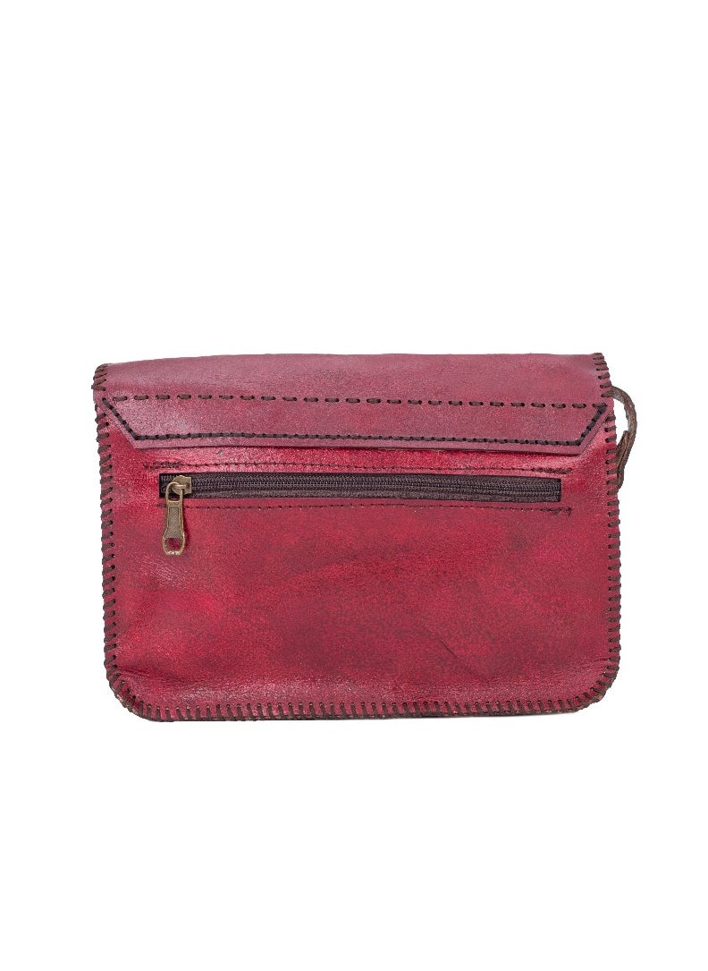 Sheer Fashionable Leather Crossbody Bag  - Image 4