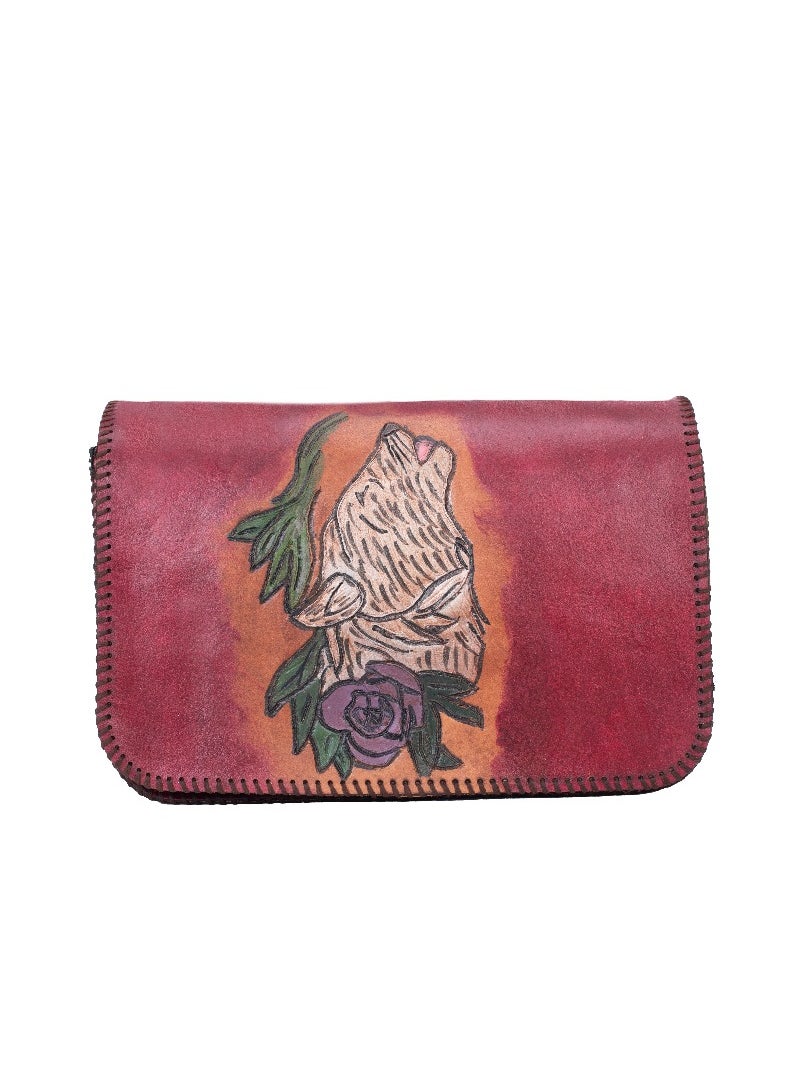 Sheer Fashionable Leather Crossbody Bag  - Image 1