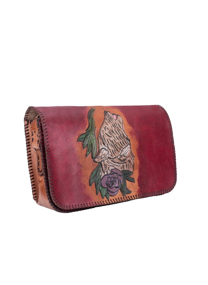 Sheer Fashionable Leather Crossbody Bag  - Image 2