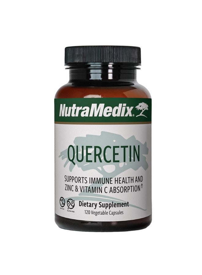 Nutramedix كويرسيتين من زهرة السوفورا اليابانية مكمل دعم المناعة للتخلص من السموم استجابة التهابية والإنزيمات يساعد في امتصاص الزنك وفيتامين C (120 كبسولة) - Image 2
