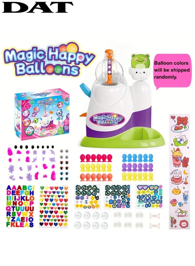 DAT Magic Happy Balloons DIY Balloon Maker Machine Playset for Kids, Creative Animal Toy, Multicolor - Image 1