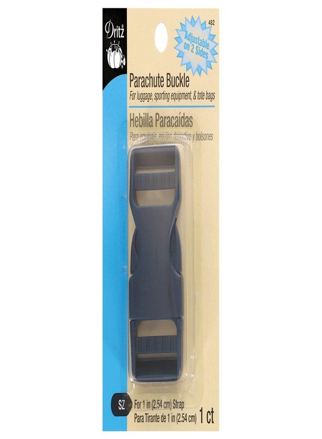 Dritz Dual Adjustable Parachute Buckle for 1-Inch Strap, 1 Set, Navy - Image 1