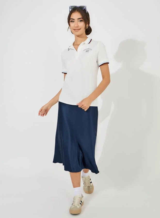 Styli Regular Fit Rib Collar Tipping Polo T-Shirt