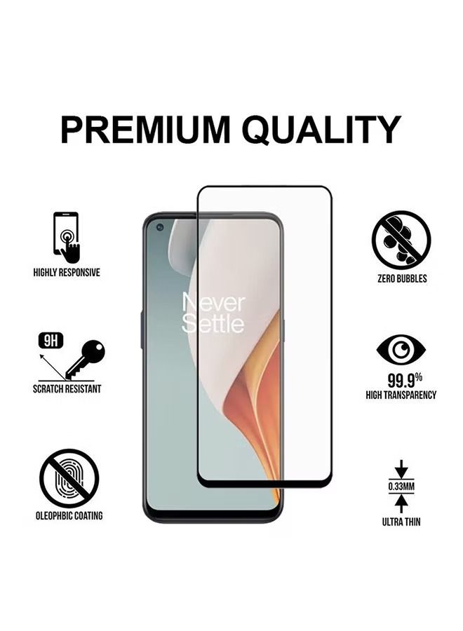 IAF OnePlus Nord N100 Black Tempered Glass Screen Protector - Image 2