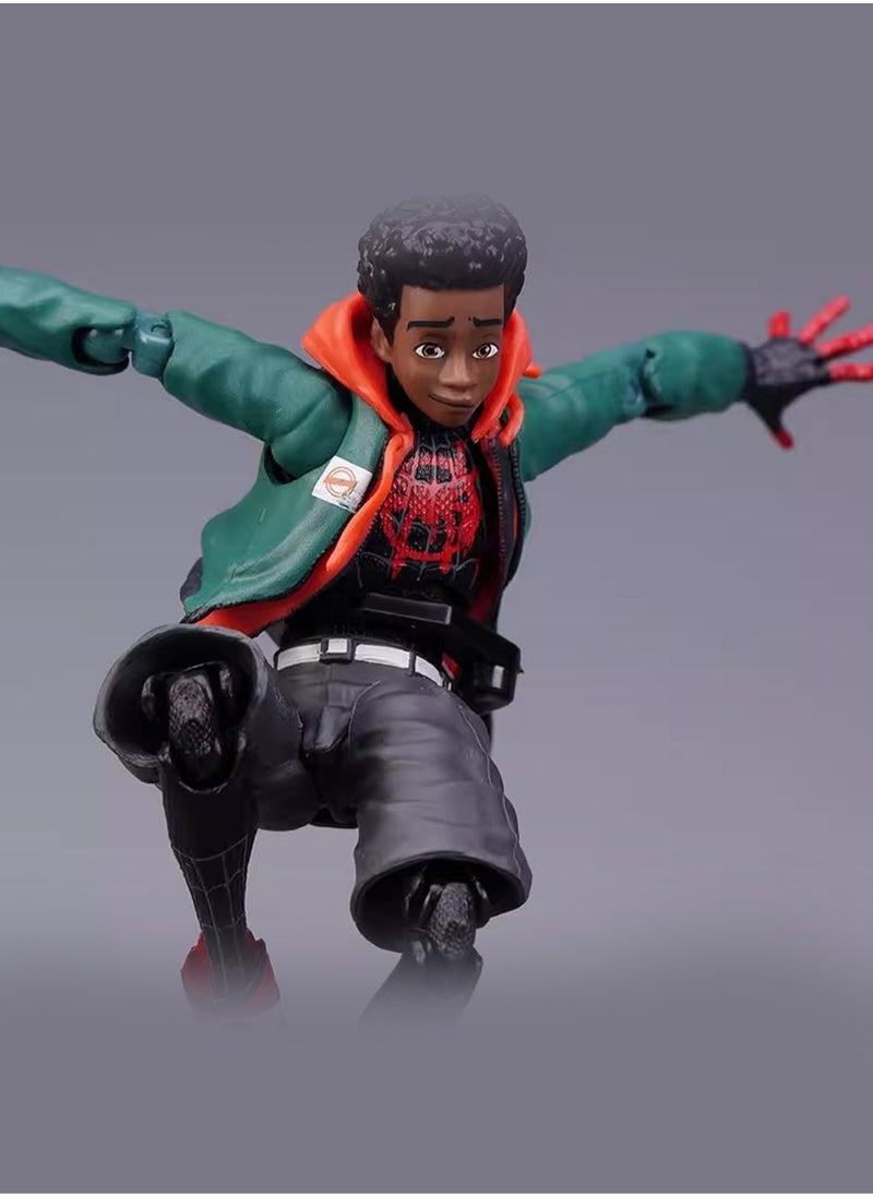 Parallel Universe Miles Spider Action Figure Toy Doll Model Gift