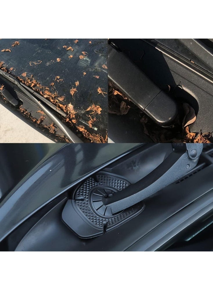 4 قطع غطاء غبار سيليكون، غطاء واقي لفتحة مساحات السيارة، وسائد حماية لأسفل ذراع مساحة الزجاج الأمامي للسيارة (كلاسيكي) - Image 4
