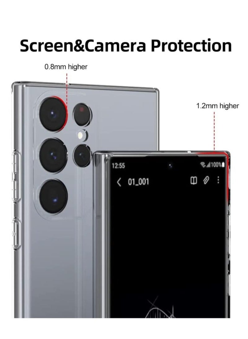 IAF Crystal Clear Samsung Galaxy S23 Ultra Case.Soft Slim Fit Transparent Plastic TPU Protective Silicone Cover Phone Cases for Samsung Galaxy S23 Ultra [Slim Thin & Comfort Grip] [Shockproof] - Image 3