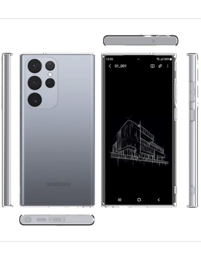 IAF Crystal Clear Samsung Galaxy S23 Ultra Case.Soft Slim Fit Transparent Plastic TPU Protective Silicone Cover Phone Cases for Samsung Galaxy S23 Ultra [Slim Thin & Comfort Grip] [Shockproof] - Image 4