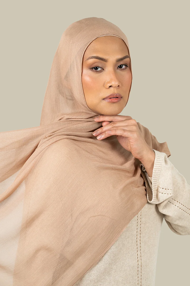 Silqrose  Matte Blush Modal Silk Hijab for Women | Best Price UAE