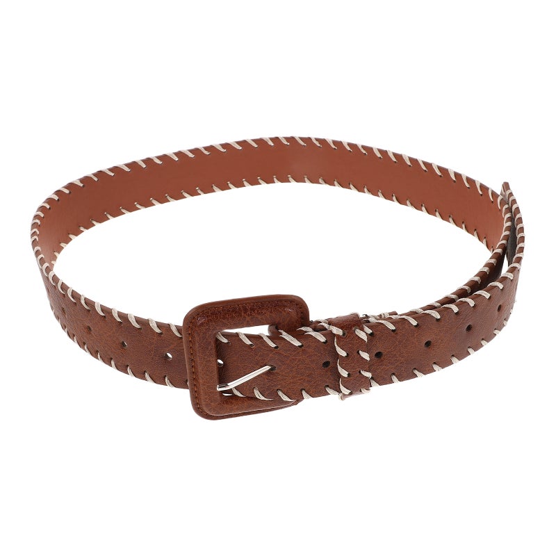 Fashion Wide Waist Belt For Women Pu Elastic Belt Waistband With Buckle For Casual And Formal Outfits Ladies Jeans And Skirts - Image 1