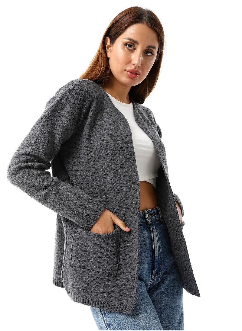 Caesar - Womens Wool Open Cardigan - Image 1
