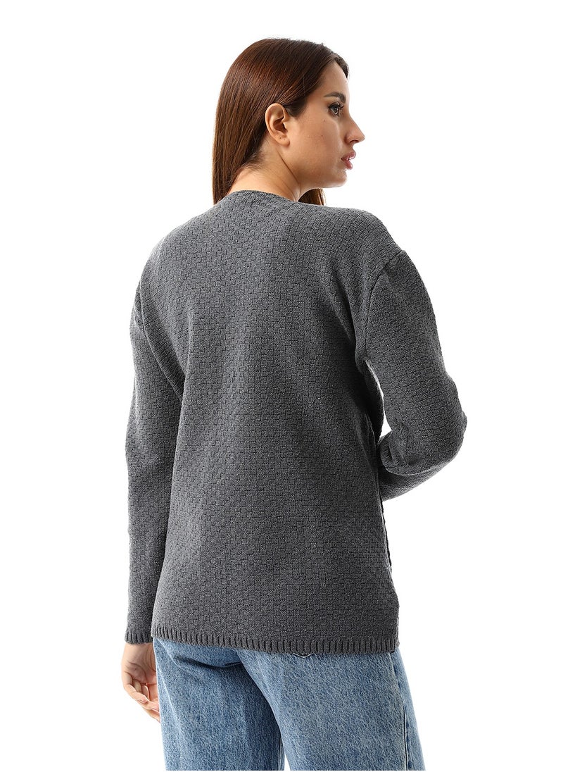 Caesar - Womens Wool Open Cardigan - Image 1