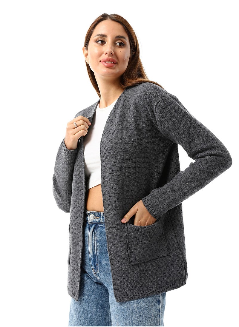 Caesar - Womens Wool Open Cardigan - Image 1
