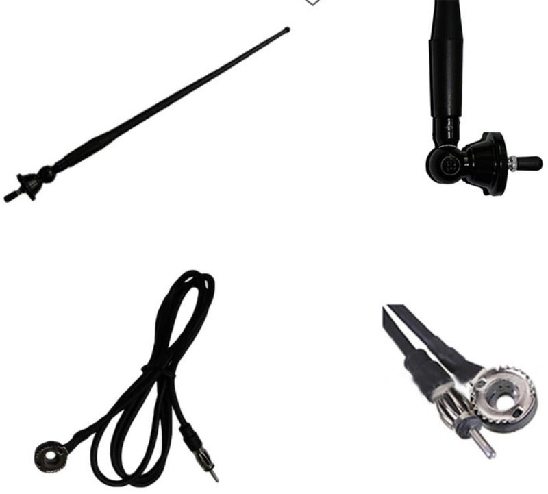 TREADALT-TEC Waterproof Marine Antenna Rubber Duck Dipole Flexible Mast FM AM Antenna for Boat Radio Car ATV UTV RZR Tractor Motorcycle Yacht Black - Image 4