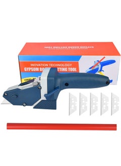 Gypsum board cutter, woodworking compass ruler, multifunctional marking ruler with Tape Measure kt Board Cutting Tool Kit Includes 1 Gypsum Board Cutter, 1 Pencil and 5 Blades