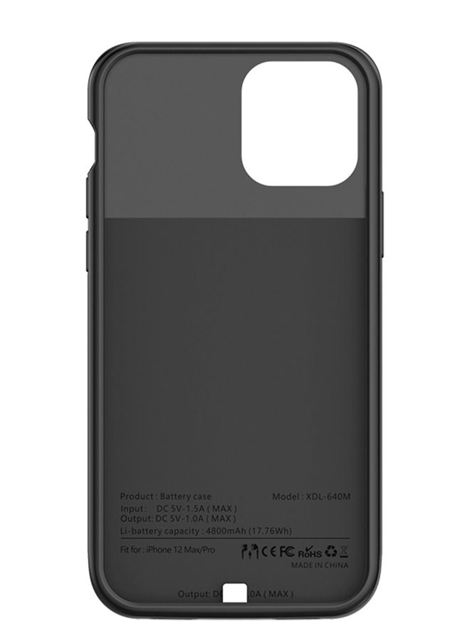 راكسوم حافظة شاحن بطارية محمولة، غطاء شحن خارجي لبنك الطاقة لهاتف Apple iPhone 12/12Pro - Image 1