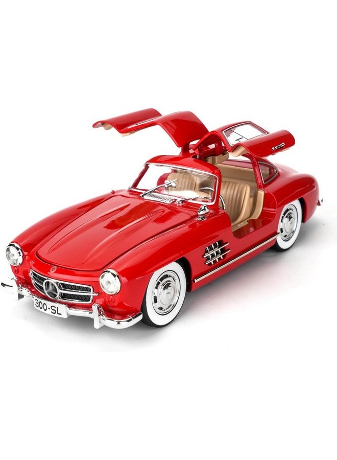 DEUSON ECOM 1:24 SL300 Vintage Toy Car Diecast Metal Classic Model Toy Car for Kids Light Sound Pullback Openable Door - Image 1