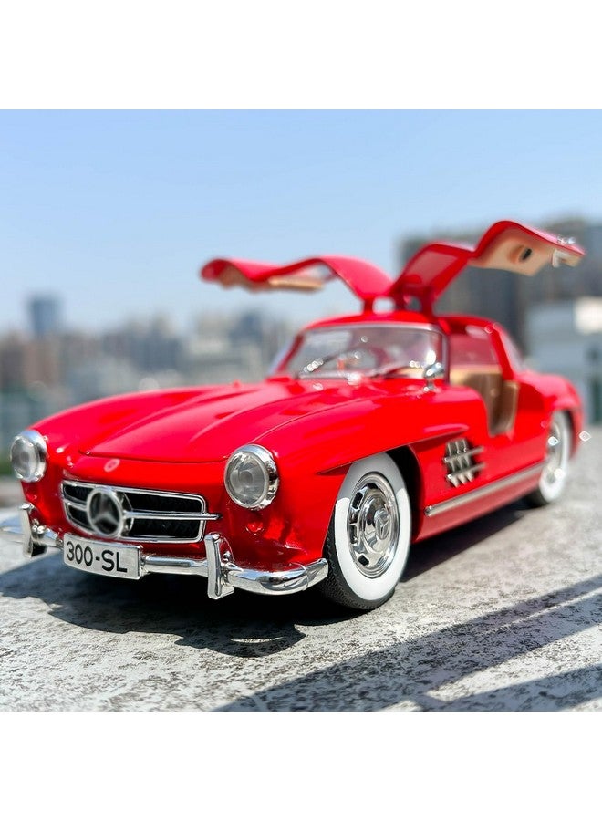 DEUSON ECOM 1:24 SL300 Vintage Toy Car Diecast Metal Classic Model Toy Car for Kids Light Sound Pullback Openable Door - Image 5