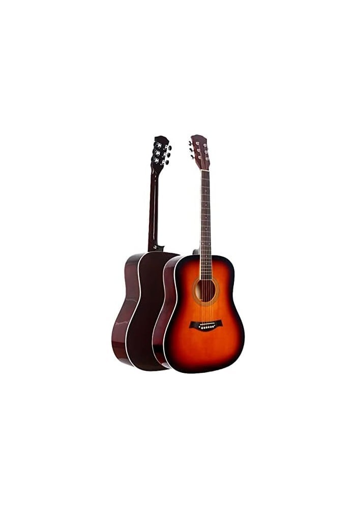 MegArya G38 Acoustic Guitar 38 Inch - High Glossy Finish - Image 3